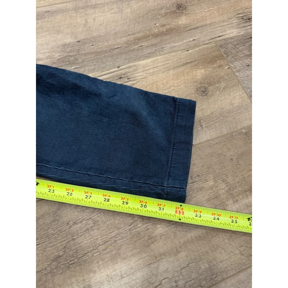 Levis XX Chino Standard Taper Corduroy Pants Mens 32x34 Navy Blue Trousers